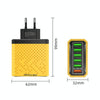 6-Ports Multifunctional Quick Charging USB Travel Charger Power Adapter, Model: Yellow US Plug
