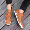 Baroque Shoes Casual PU Leather Sports Shoes for Men, Size:48(Yellow)