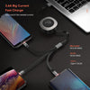 ROCK G3 5V 3.6A 3 in 1 8 Pin + Micro USB + USB-C / Type-C Retractable Fast Charging Data Cable, The Maximum Length: 1.2m(Black)