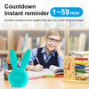 Cute Rabbit Silicone Induction Small Alarm Clock(Green)