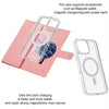 For iPhone 15 Plus ViLi GBS-C Series MagSafe Magnetic RFID Leather Flip Phone Case(Pink)