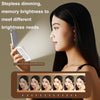 40LEDs HD Infinitely Dimmable Folding Makeup Mirror Portable Flip Double-sided Mirror(Silver)