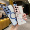 For Samsung Galaxy S25+ 5G Imitation Original Magsafe TPU Phone Case(Pink)