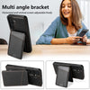 For Samsung Galaxy S25+ 5G Skin Feel Detachable Card Bag Magsafe Phone Case(Black)