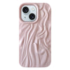 For iPhone 15 Wrinkle Gradient Oily Feel TPU Phone Case(Pink)