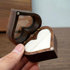 Wooden Heart Shape Ring Box Jewelry Storage Box Wedding Valentine Gift Box, Spec: RB513-C3