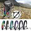 2 PCS Outdoor Camping Multifunctional Carabiner Water Bottle Handle(Black Gray)