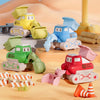 3 PCS 7799 Pressing Inertia Forward Cartoon Children Toy Car(Red)