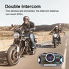 V9 Pro Motorcycle Helmet Bluetooth Walkie-talkie Support FM(Black)