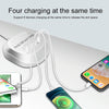 WLX-T3P 4 In 1 PD + QC Multi-function Smart Fast Charging USB Charger(AU Plug)