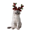 Sequinned Antler Christmas Hat for Dogs, Medium