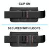 HAWEEL 6.1-6.8 inch Nylon Cloth Phone Belt Clip Horizontal Carrying Pouch with Card Slot (Black)