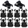 10 PCS ST-06 Basic Strap Mount Surface Buckle for GoPro, Insta360, DJI and Other Action Cameras(Black)