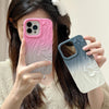 For iPhone 13 Wrinkle Gradient Skin-feel Frosted TPU Phone Case(Pink Yellow)