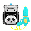 Childrens Backpack Water Toy Animal Cartoon Backpack Pull Air Pressure Jet Toy(Red Panda)