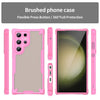 For Samsung Galaxy S23 Ultra 5G Armor Glaze PC Hybrid TPU Phone Case(Pink)