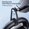 JOYROOM A18 3.5A USB to 8 Pin+USB-C/Type-C+Micro USB 3 in 1 Data Cable, Length:0.3m(Black)