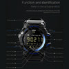 Lokmat MK16 LCD Screen 50m Waterproof Smart Watch, Support Information Reminder / Remote Camera / Walking Motion Monitor(Black)