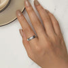S925 Sterling Silver Rotary Unzip Lettering Ring(No.8)