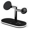 UD23 15W 3 In 1 Aluminum Alloy Wireless Charger, For Smartphone&iWatch&AirPods(Black)