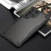 For Samsung Galaxy S22 Ultra 5G Armor Glaze PC Hybrid TPU Phone Case(Black)