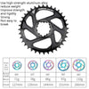 BDSNAIL Mountain Bike Single Disk GXP Direct-Shaped Integrated Disk Positive And Negative Tooth Disc, Colour: 32T (Black)
