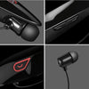 Large Capacity Battery Handsfree Sport Wireless Bluetooth Stereo Earphones with Mic(Black red)