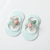 2 Pairs Baby Floor Socks Hollow Flower Spot Glue Non-Slip Children Socks, Toyan Socks: S 0-1 Years Old(Light Blue)