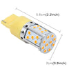 7440 DC 12V 18W Car Auto Turn Light  Backup Light with 35LEDs SMD-3030 Lamps (Yellow Light)