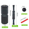 5pcs/set Crescent Hollow Foam Roller Yoga Column Set Fitness Muscle Relaxation Massager Set(33cm Orange)