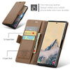 For Samsung Galaxy S25 Ultra 5G CaseMe 023 Butterfly Buckle Litchi Texture RFID Anti-theft Leather Phone Case(Brown)