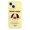For iPhone 14 Skin Feeling Jelly TPU Hybrid PC Phone Case(Bread Puppy Yellow)