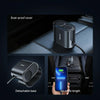 Baseus High Efficiency Pro 30W 2 in 1 Car Cigarette Lighter Expand with 4 Output Ports(Black)