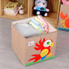 Youngshoots Cotton Linen Cartoon Toy Storage Basket Clothing Storage Box,Style Ordinary(Parrot)