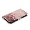 For Samsung Galaxy A06 4G Colored Drawing Marble Pattern Leather Phone Case(Rose Gold)