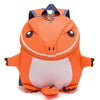Kids Schoolbag Cartoon Dinosaur Kindergarten Backpack(Orange)