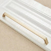 9009-256 Modern Simple Cabinet Door Handle Drawer Wardrobe Zinc Alloy Handle(Gold)