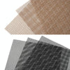 Non-Stick Grid Sheet Teflon Barbecue Mat Grill Grid Mat, Size:30x40 cm(Brown)