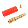 A6549 40 in 1 Car Red and Black Cover Gold-plated 4mm Banana Head Audio Plug