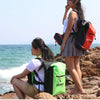 Outdoor Folding Double Shoulder Bag Dry Sack PVC Waterproof  Backpack, Capacity: 25L (Sky Blue)
