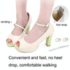5 Pairs High Heels Leather Shoes Anti-heel Laces(Green)