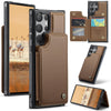 For Samsung Galaxy S25 Ultra 5G CaseMe C22 Card Slots Holder RFID Anti-theft Phone Case(Brown)