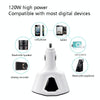 3.1A Dual USB Digital Display Multi-Function Driving Recorder Universal Automotive Charger(White)