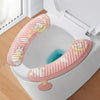 EVA Adhesive Toilet Pad Four Seasons Universal Cartoon Cute Waterproof Toilet Sticker, Style: Pink Moon Rabbit