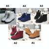 Ladies Cotton Shoes Plus Velvet Snow Boots, Size:38(Red Wine)