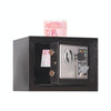 Secure Home Wall Safe Box - Electronic & Coin Operated (Black)