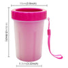 Dog Paw Cleaner Silicone Washing Cup Large Red