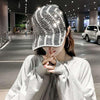 Rhinestone Personality Cap Women Spring And Summer Baseball Cap All-Match Hat, Size:M56-58cm(Gray)
