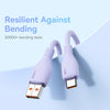 Baseus Pudding Series 100W USB to Type-C Fast Charging Data Cable, Length:1.2m(Purple)