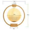 Magnetic Levitation Bluetooth Speaker Ornament Desktop Ambient Glow Night Lights, Style: Light Pattern Moon(UK Plug)